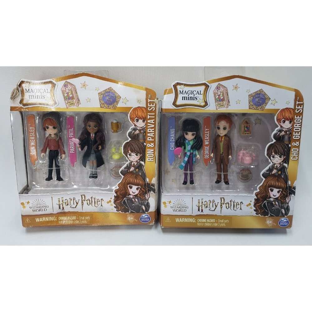 Harry Potter Magical Minis Ron Weasley Parvati Patil + Cho Chang George Weasley